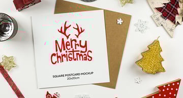 Christmas Postcard Template (PSD)