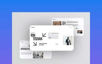 Creative Black White Company Profile Presentation