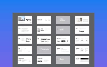 Black White Modern Minimalist Brand Guideline