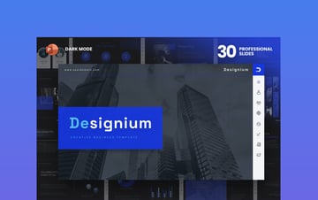 DARK DESIGNIUM is a presentation template