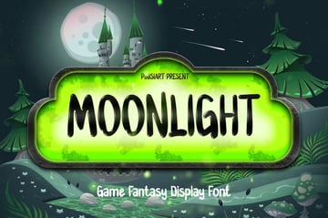 Moonlight is a game fantasy display font