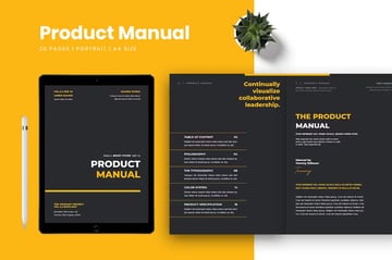 Product manual template