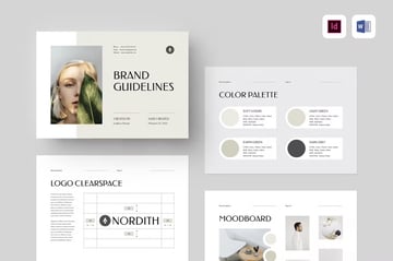 Brand guidelines template for Word and InDesign
