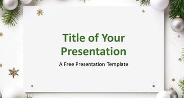 Christmas holiday template for Google Slides