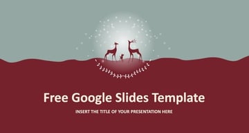Christmas deer PowerPoint templates.