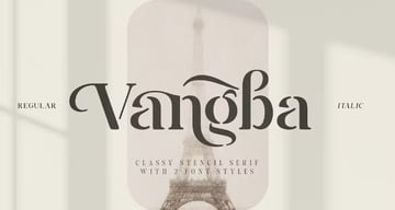 Vangba (OTF & TTF)