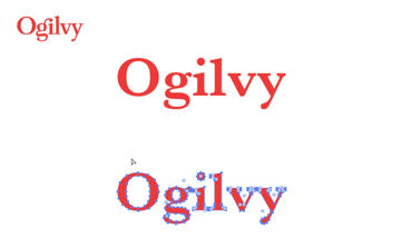 Ogilvy typographic logos.