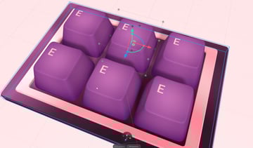 All the keys are now aligned.