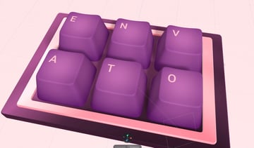 Each key has its corresponding letter now.