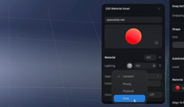 The 4 different types of lighting.