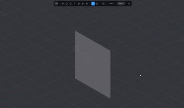 We're seeing this 2D object from another perspective.