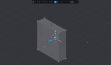 A proper 3D object that exists in all three dimensions.