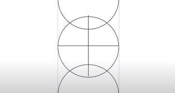 After Effects poster​: Perfect circle with perpendicular lines.