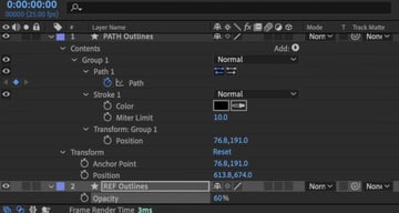 After Effects poster​: Reduce the opacity.