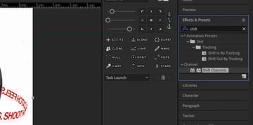 After Effects design: Shift Channels effect.