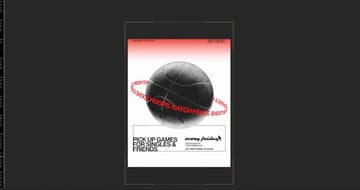 Finished animated poster in After Effects​.