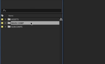 Adobe After Effects tutorial​: folders.