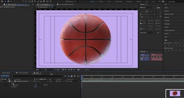 After Effects for graphic design: Mask the ball.