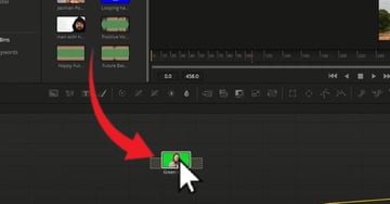 Drag Desired Clip Into Node Area