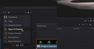 Access FX Overlay Menu