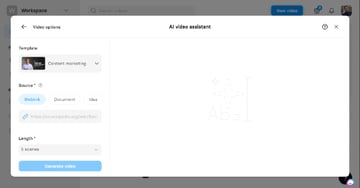Synthesia Ai Video Assistant website thumbnail to understand AI for YouTube video creation.