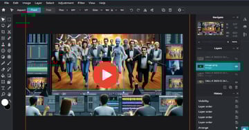 Pixlr Screenshot for article on how to create YouTube videos using AI.