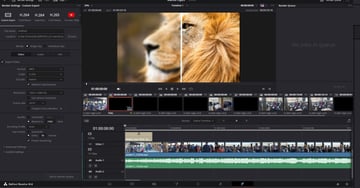 User reviewing changes and accessing export menu for article covering how to denoise in DaVinci Resolve.