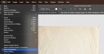  import the flower image for the gel print effect