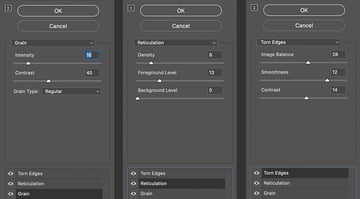 fine tune the filter settings for a realistic gel print effect