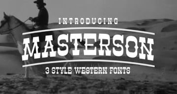 Masterson Western Looking Fonts