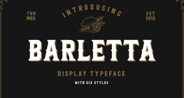 Barletta Western Lettering