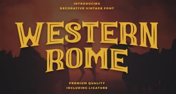 Western Rome - Vintage Western Font