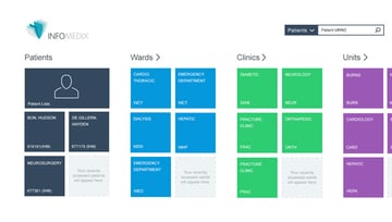 User interface with on page search