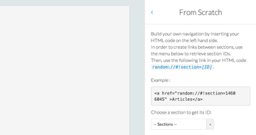Manual navigation build process
