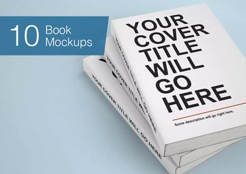 Book Mock-ups - 10 Poses