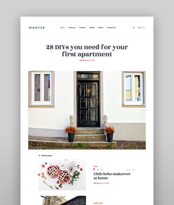 Richter - Creative WordPress Blog Theme