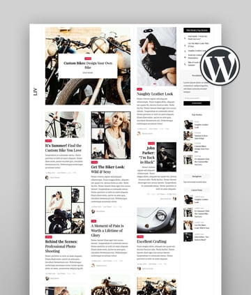 Liv - A Newspaper WordPress Blog Theme