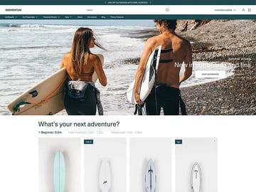 momentum shopify theme screenshot