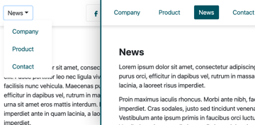 Bootstrap dropdown to pills or tabs