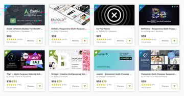 wordpress themes on themeforest