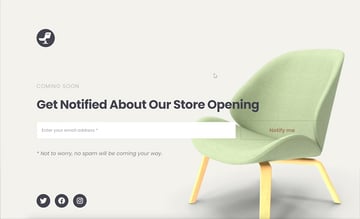 coming soon page built with elementor