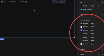 selection colors in figma