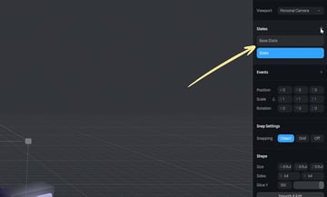 object states in spline
