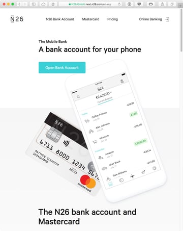 N26 is available in 17 countries across the Euro-zone