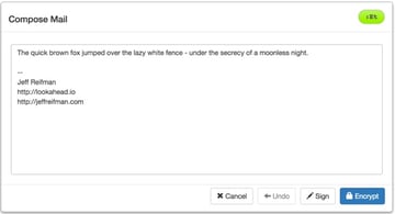 PGP Encryption in Browser Mailvelope Secure Message Composer
