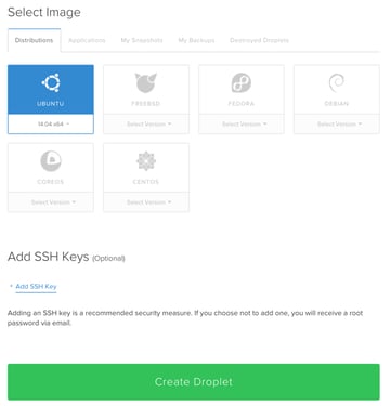 Jenkins Digital Ocean Create Droplet Select Distribution
