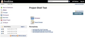 Jenkins Project Page