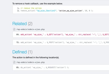 Hookr WordPress Plugin - Related Callbacks to Functions