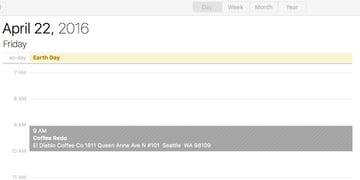 Building a Startup iCal Files - Apple Calendar Day View of Event