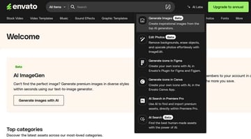 Access Envato ImageGen
